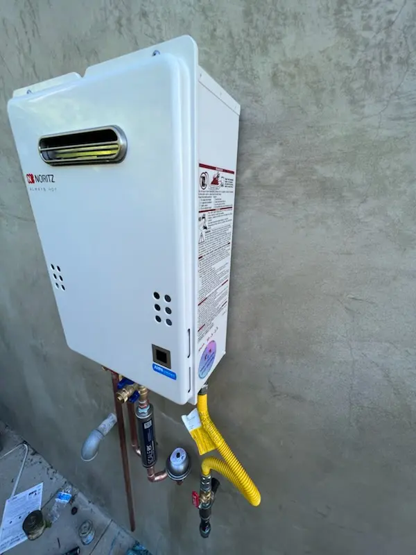 Tankless water heater installation for Teton Forest homes
